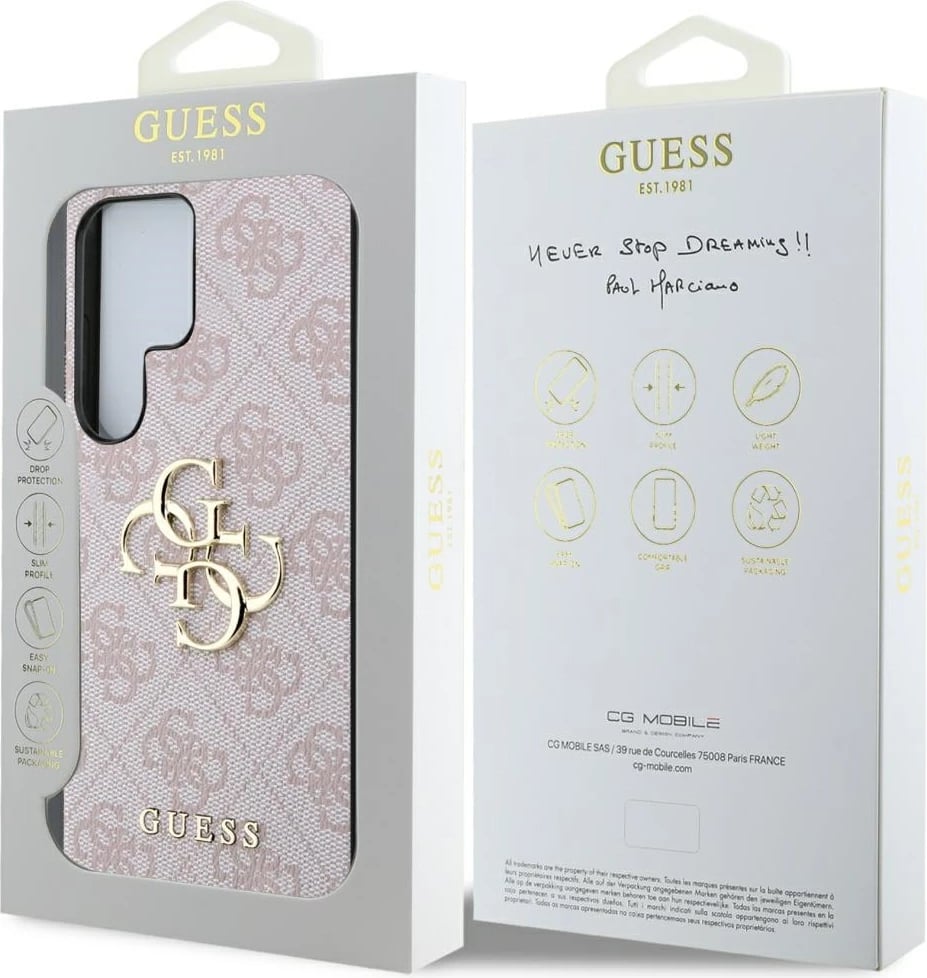 Mbështjellës Guess Big 4G Logo Classic për Samsung Galaxy S25 Ultra, Rozë Mbështjellës Guess Big 4G Logo Classic për Samsung Galaxy S25 Ultra, Rozë