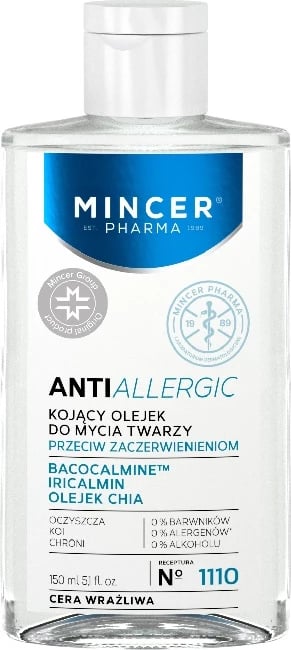 Vaj pastrues fytyre Mincer Pharma Anti-allergic Soothing Face Wash Oil No.1110, 150ml