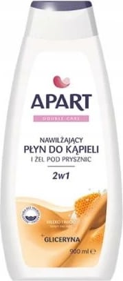 Xhel dushi dhe lëng për banjë 2n1 për femra Apart Natural Double Care Milk and Honey, 900ml Xhel dushi dhe lëng për banjë 2n1 për femra Apart Natural Double Care Milk and Honey, 900ml