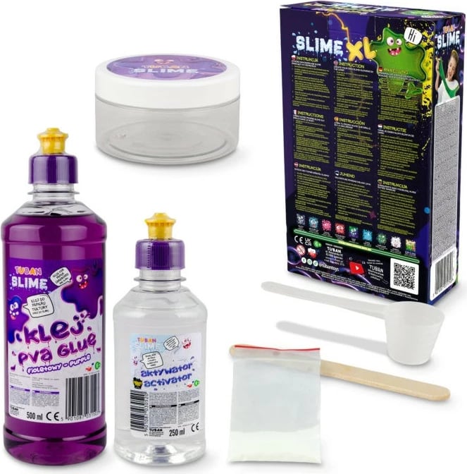 Set slime TUBAN Glow in the Dark XL, DIY, vjollcë
