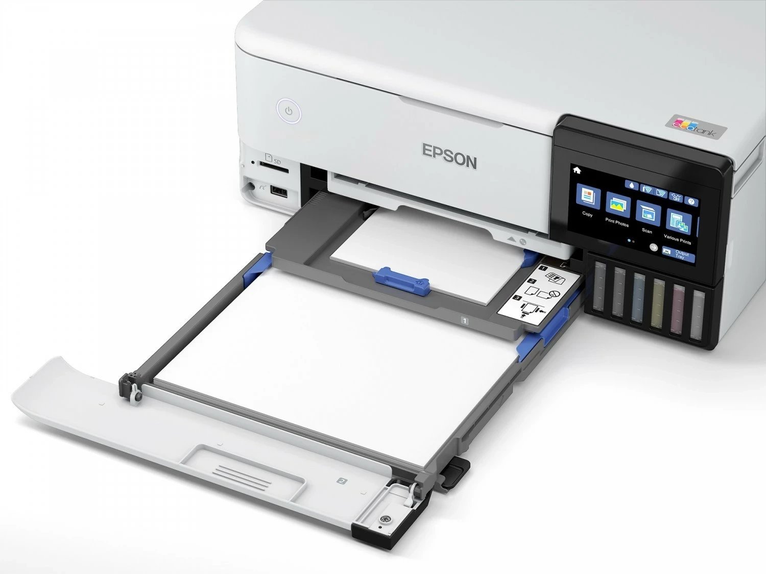 Printer multifunksional Epson L8160, ngjyrë e bardhë