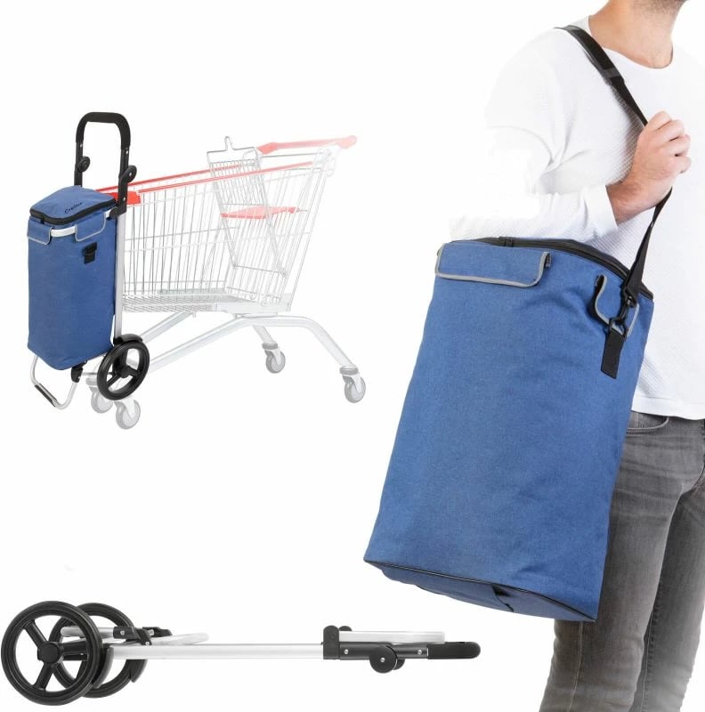 Karrocë blerjesh Cruiser, Yakimasport, për meshkuj dhe femra, blu