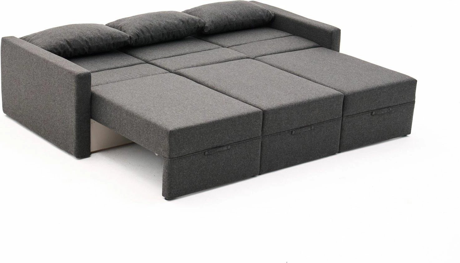 Kënd-sofë krevati Atelier del Sofa, Saros, ngjyrë antracit