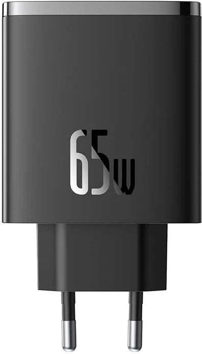 Karikues Baseus OS-Cube Pro, 2xUSB-C + USB, 65W, ngjyrë e zezë