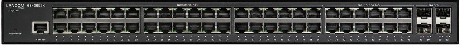 Switch LANCOM GS-3652X, Managed, L3, 52 porta, 2.5G Ethernet, Rack 1U