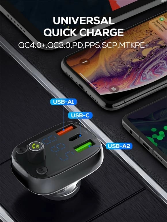 Karikues Për Veturë LDNIO C704Q (Zezë) Karikues Për Veturë LDNIO C704Q (Zezë)