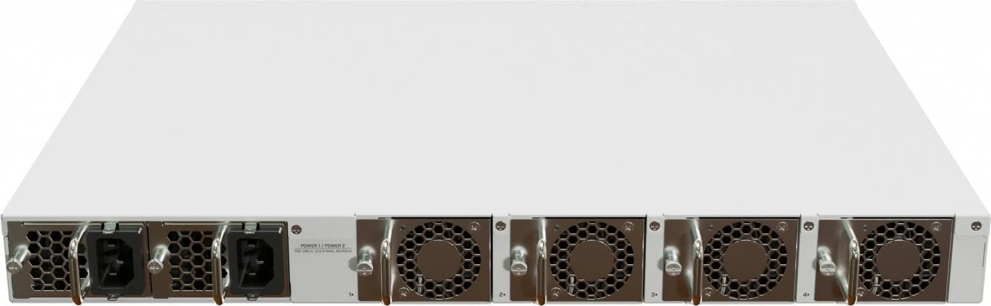 Switch i menaxhuar MikroTik CRS520-4XS-16XQ-RM, 16x QSFP28, 4x SFP28, 2x 10GE, për rack