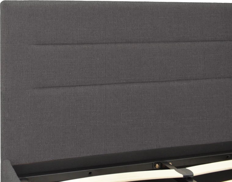 Krevat Molito me hapësirë për depo, ngjyrë gri e errët, 160x200cm