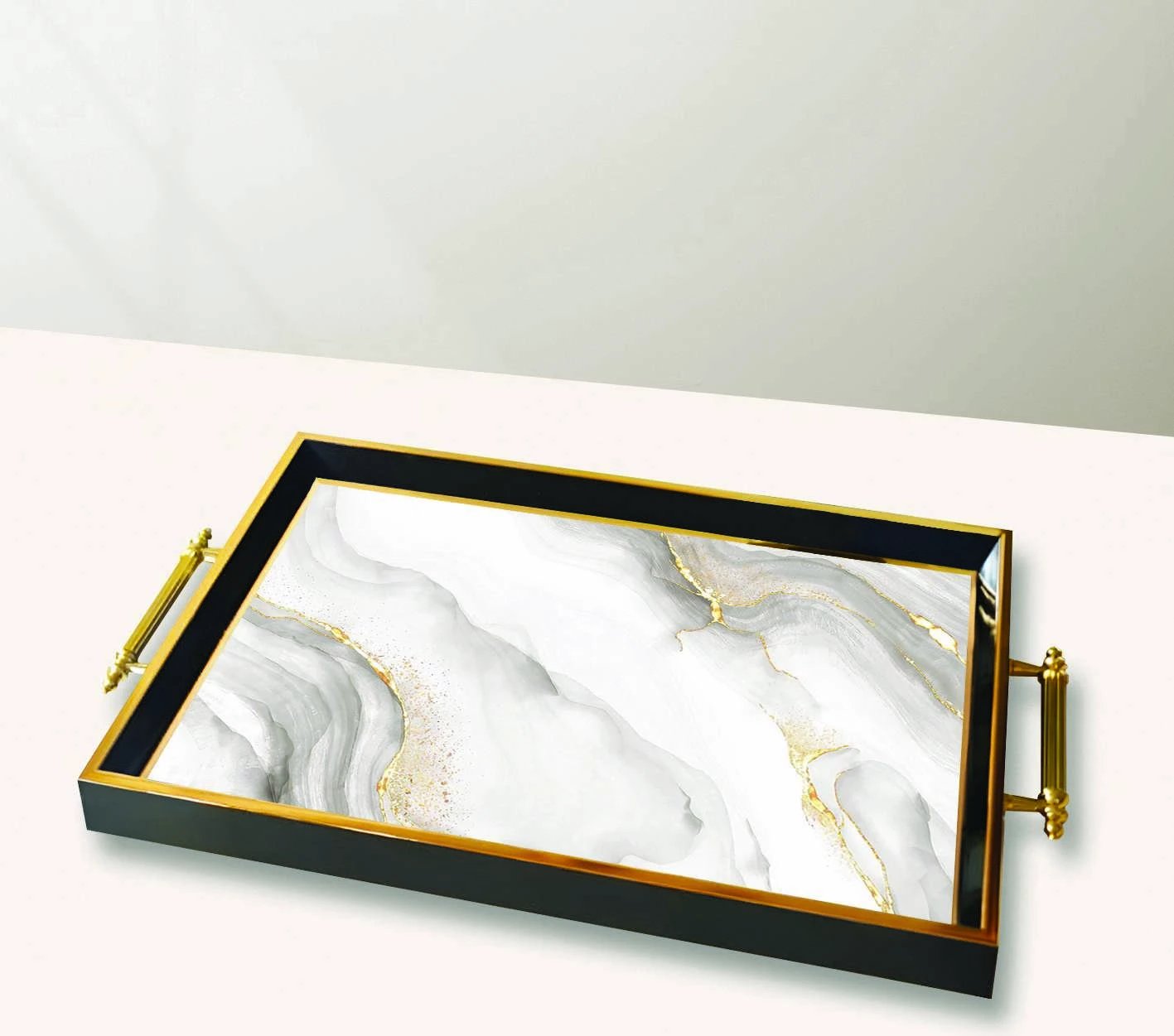 Tabaka xhami, dizajn elegant, shumëngjyrëshe, TPA10023