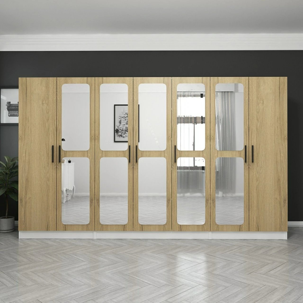 Dollap Skye Decor, ngjyrë arre, Kale - 2719