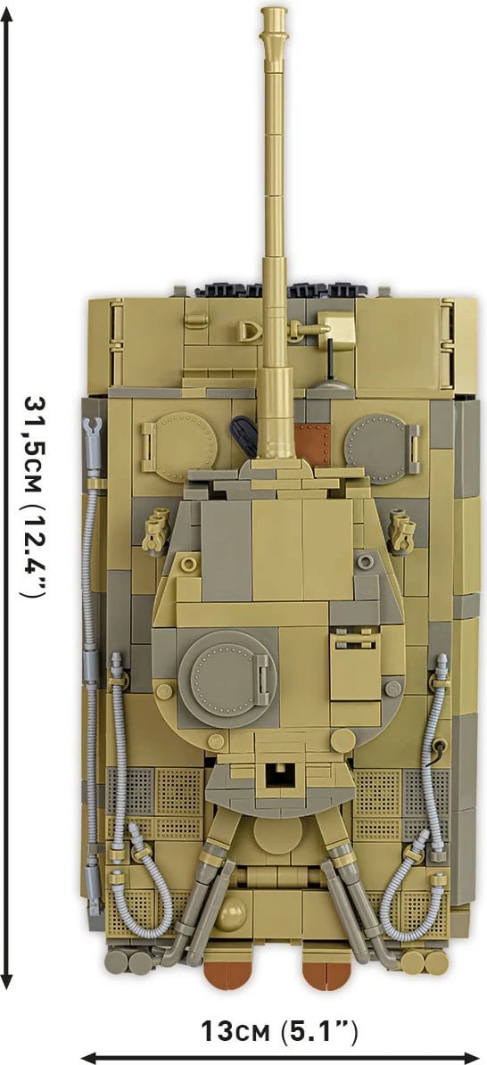 Set blloqesh Cobi Klocki Panzer VI Tiger no131, 1275 pjesë, 1:28, plastikë