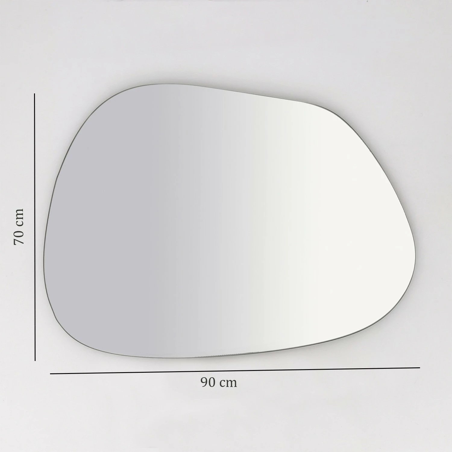 Pasqyrë Hanah Home Soho Ayna, e bardhë, 75x58cm