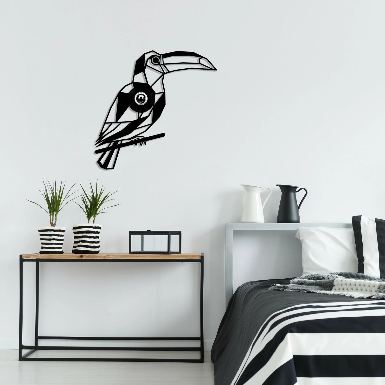 Llambë muri Opviq, model W-057, ngjyrë e zezë, dizajn kafshe, 50x12x49cm Llambë muri Opviq, model W-057, ngjyrë e zezë, dizajn kafshe, 50x12x49cm