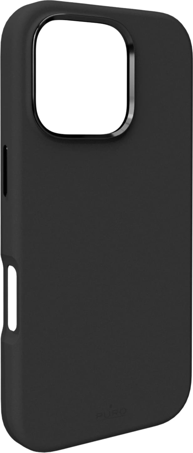 Mbështjellës Puro Icon Mag Pro MagSafe për iPhone 16 Pro Max, Silikon, Zi