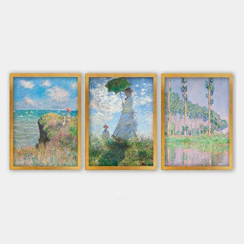 Pikturë dekorative me kornizë (3 copë), Wallity, 3AC_UN547252_3545