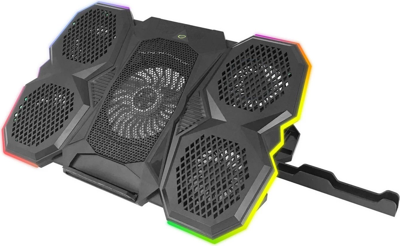 Ftohës për laptop Esperanza EGC107, 3 ventilatorë, i zi