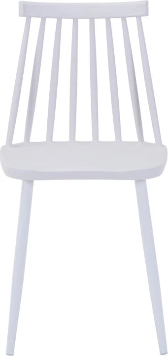 Tavolinë me karrige Elijah-Aurora I, set 3 copë, ngjyrë e bardhë, Φ60x74cm