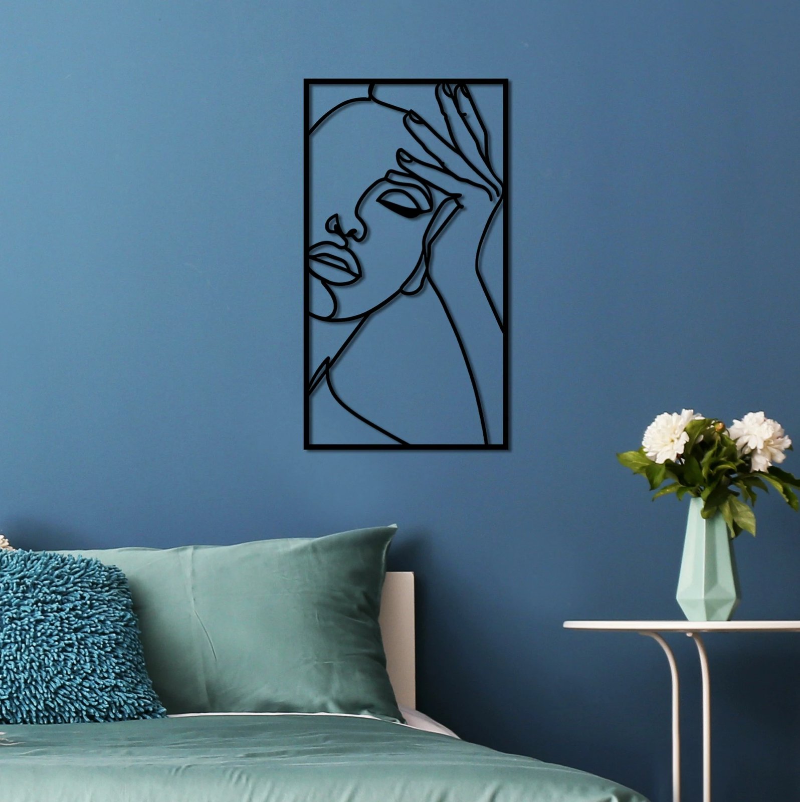 Aksesor dekorativ metalik për mur, Wallity, imagine - M