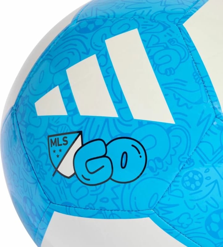 Top futbolli adidas, bardh e kaltër