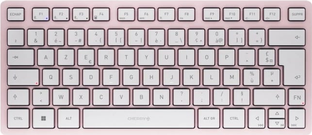 Tastierë Cherry KW 7100 MINI BT, Wireless, Bluetooth, Scissor key switch, AZERTY, Rozë