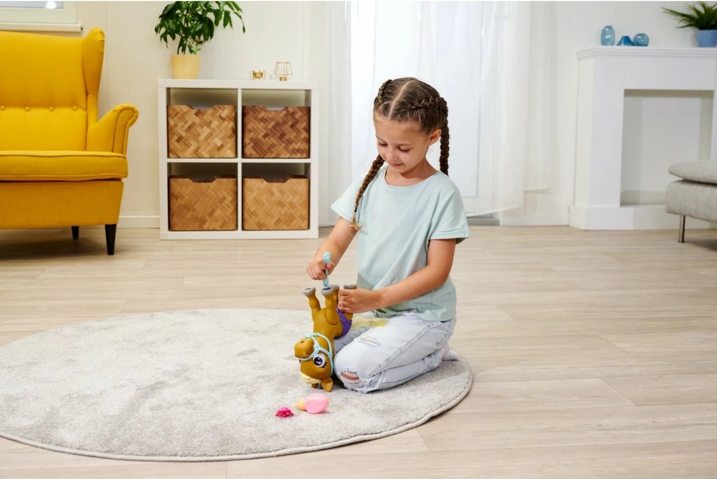 Lodër poni Pamper Petz Simba, set me aksesorë, për fëmijë, shumëngjyrëshe