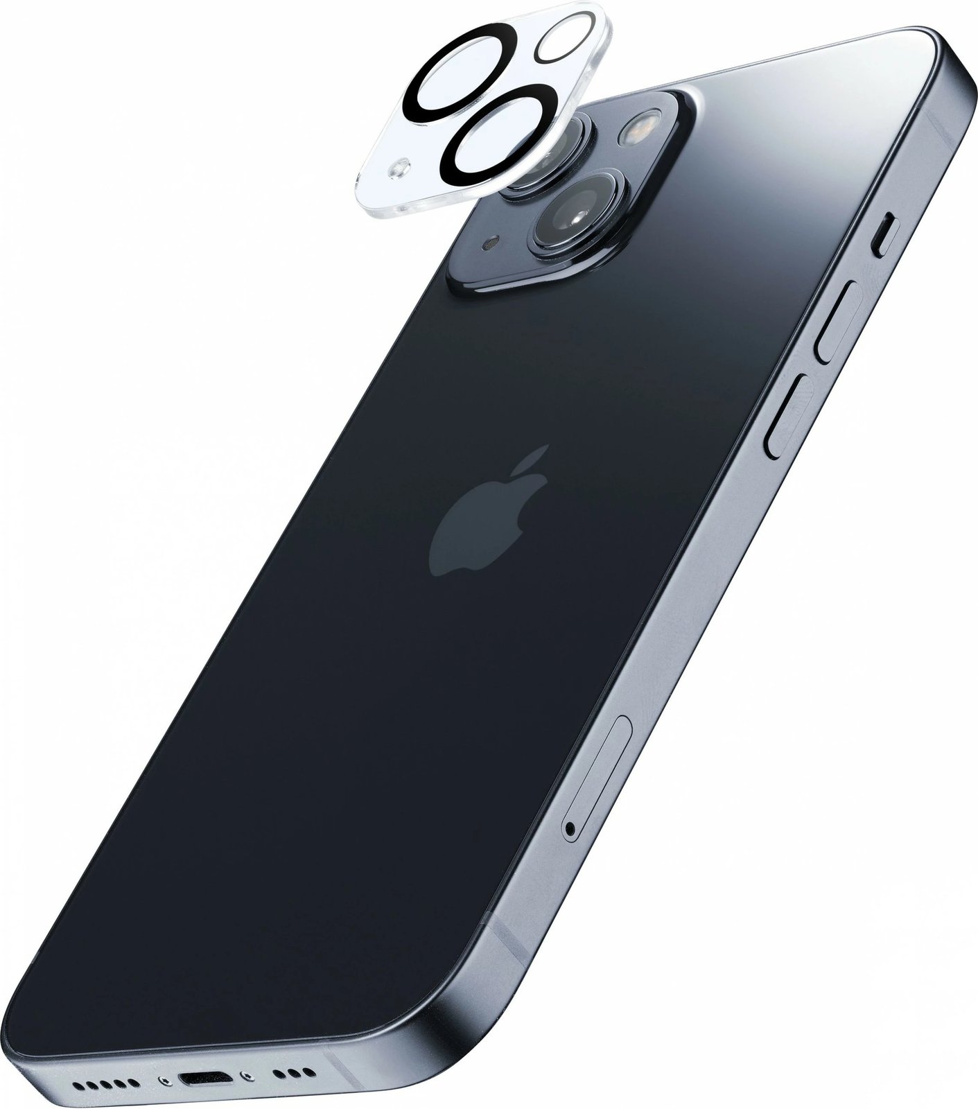 Mbrojtës kamerë Cellular Line për iPhone 15 / 15 Plus, xham i temperuar, transparent