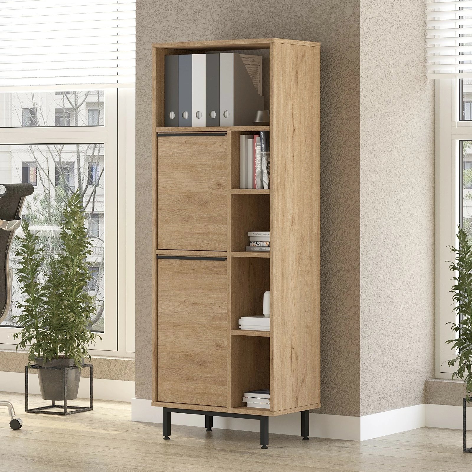 Dollap multifunksional Hanah Home, On10B-S, ngjyrë arre