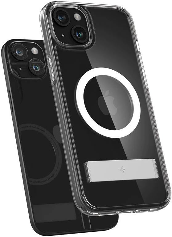 Mbështjellës Spigen Ultra Hybrid S MagSafe për iPhone 15 Plus, Transparent