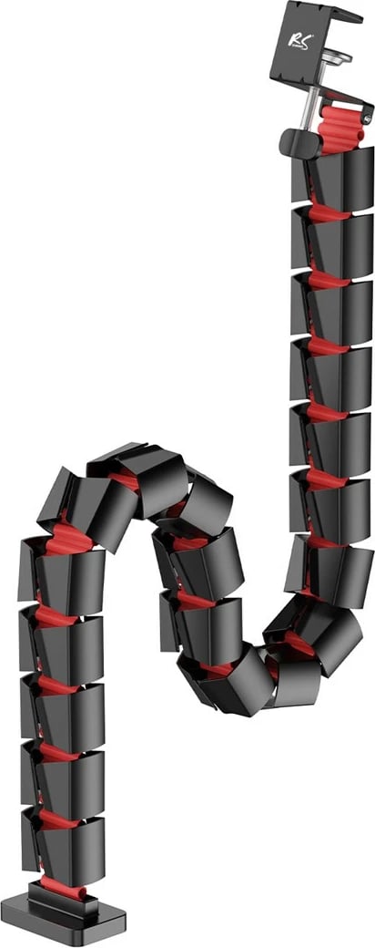 Organizues kabllosh për tavolinë nano RS RS125, 1345mm, zi e kuqe Organizues kabllosh për tavolinë nano RS RS125, 1345mm, zi e kuqe