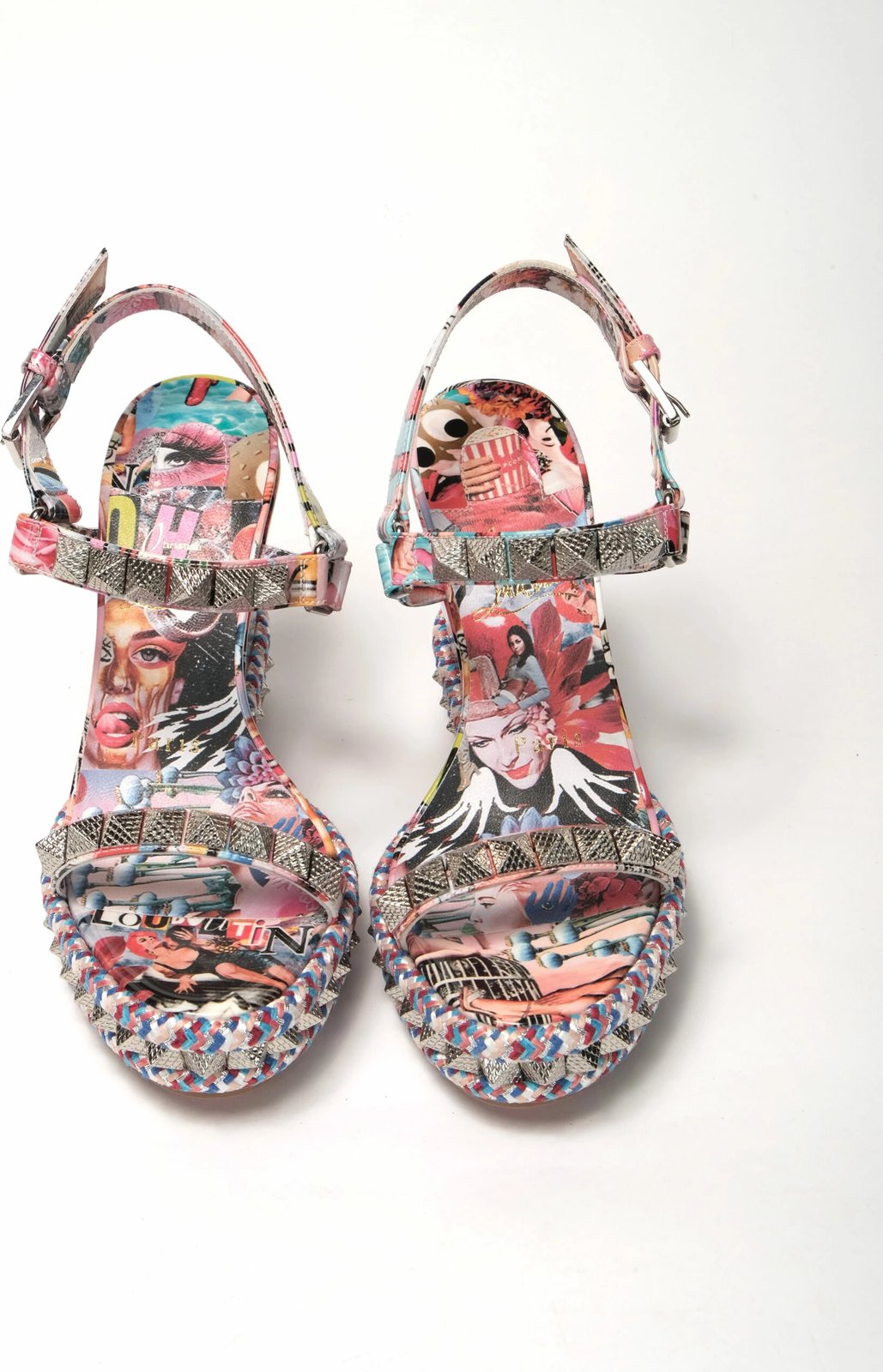 Këpucë me taka Christian Louboutin, shumëngjyrëshe