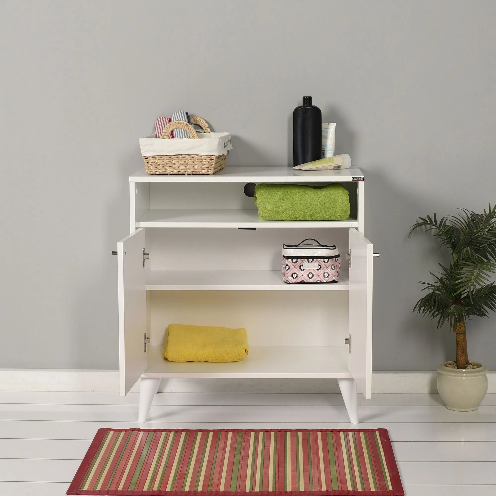 Dollap multifunksional, ngjyrë diamant dhe e bardhë, Adr-220-Dd-1