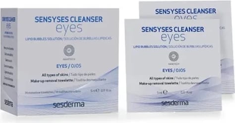 Shami të lagura për sy Sesderma Sensyses Cleanser Eyes 14 copë
