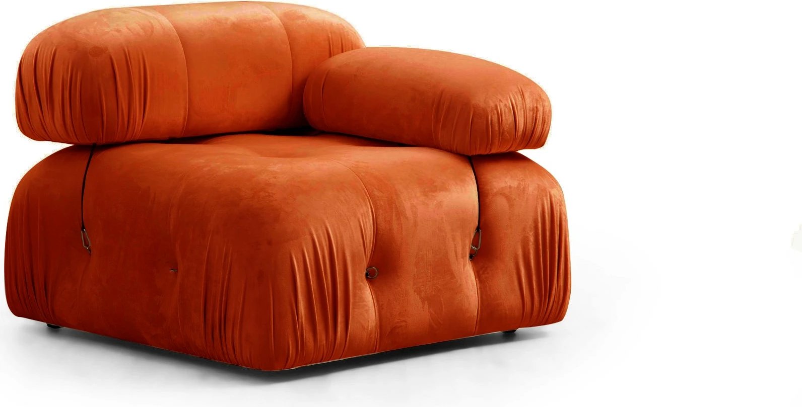 Divan treshe Bubble, portokalli, Atelier del Sofa (L1-O1-1R)