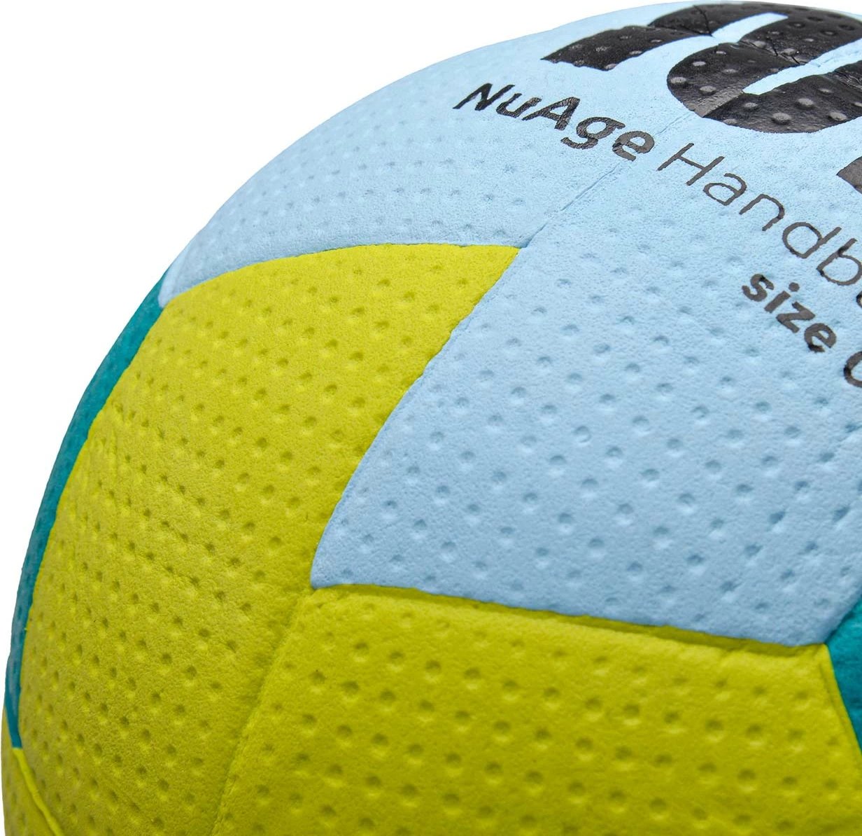 Top handbolli për fëmijë Meteor, blu-verdhë