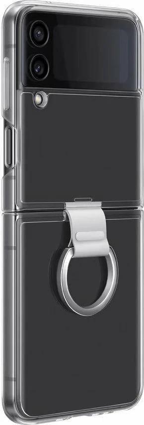 Mbështjellës për Galaxy Z Flip 4 me unazë, transparente