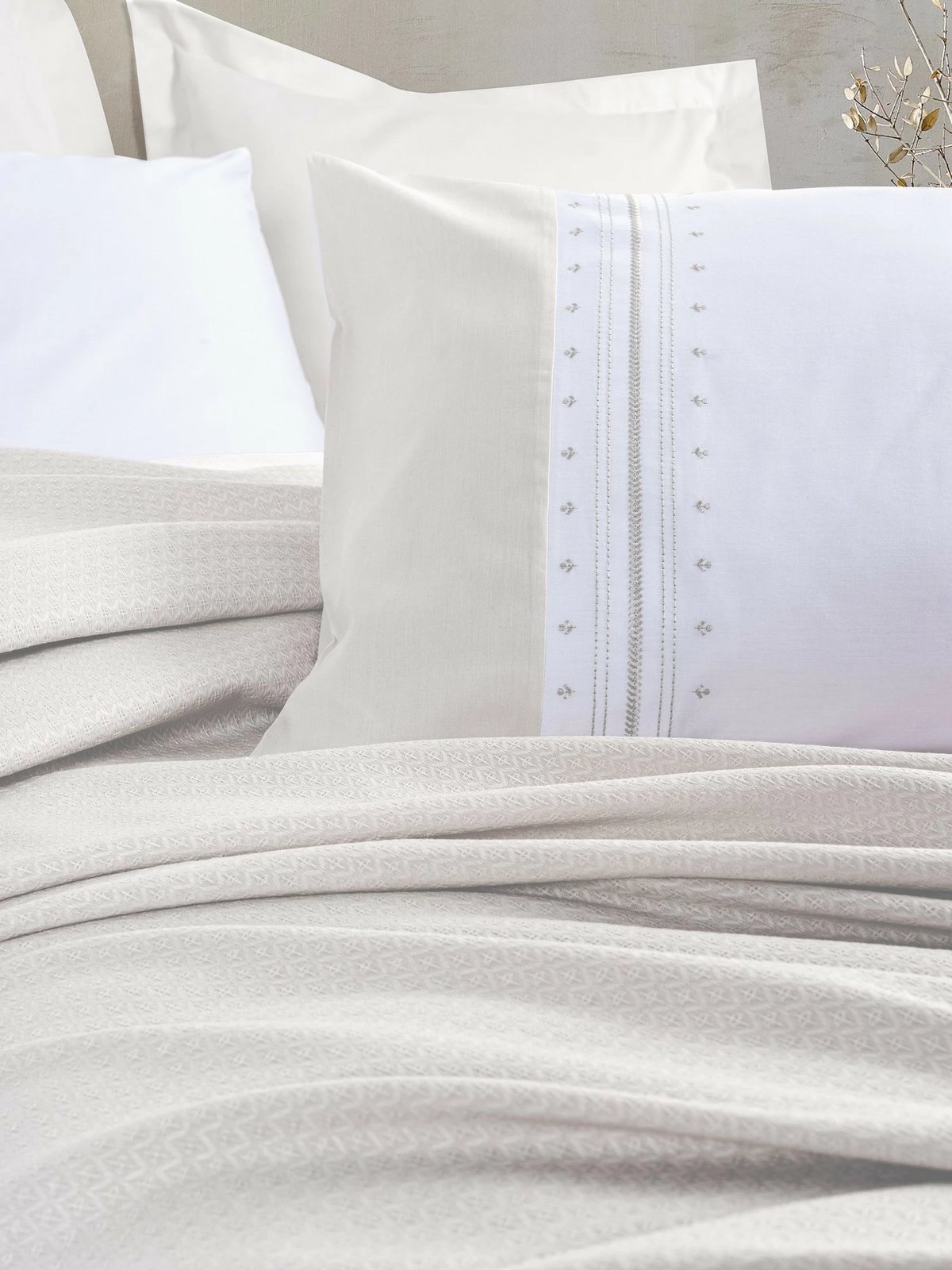 Set piké dopio, ngjyrë guri, L'essentiel