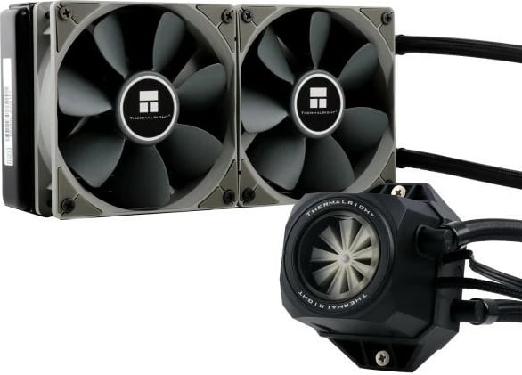 Ftohës i lëngshëm Thermalright Turbo Right 240C, All-in-one, 2x12cm, i zi