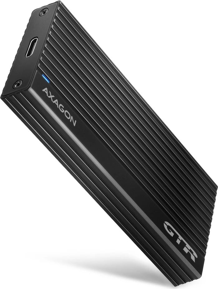 Kasë e jashtme AXAGON EEM2-GTR për NVMe M.2 SSD, USB-C 3.2 Gen 2, Alumini, E zezë