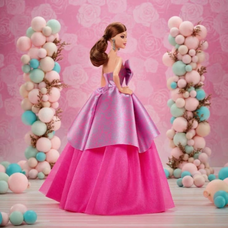 Kukull Barbie Mattel Birthday Wishes JBJ07, 33 cm, rozë