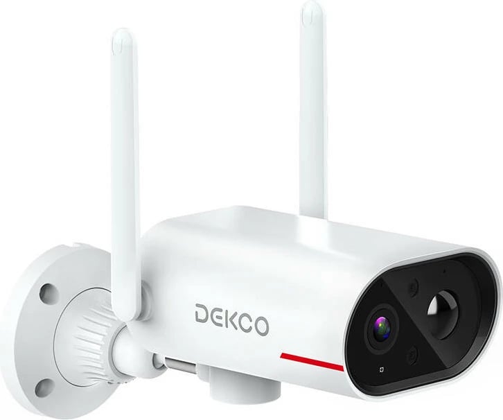 Kamerë IP e jashtme DEKCO DC8L me panel diellor, 3MP, Wi-Fi, Bardhë Kamerë IP e jashtme DEKCO DC8L me panel diellor, 3MP, Wi-Fi, Bardhë