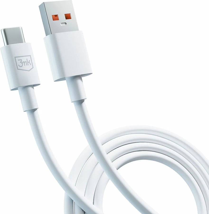 Kabllo USB-A në USB-C 3mk Hyper Cable, 1.2m, 5A, Bardhë Kabllo USB-A në USB-C 3mk Hyper Cable, 1.2m, 5A, Bardhë