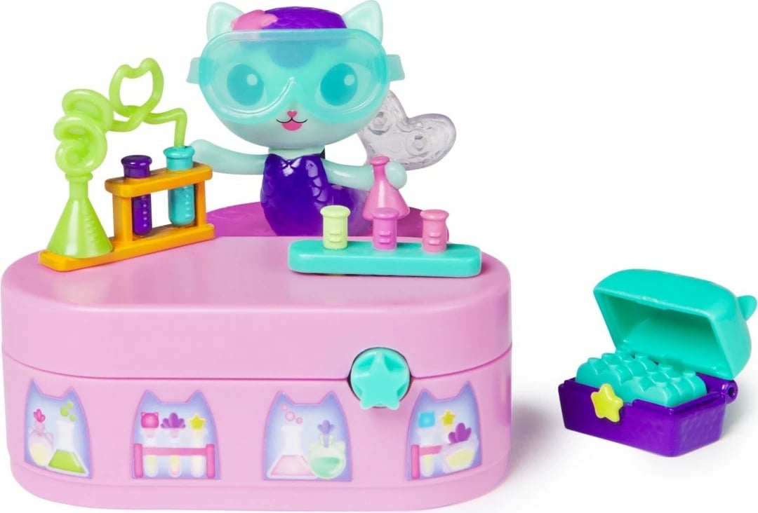 Set figurash Spin Master Gabby's Dollhouse Mermaid Laboratory, plastikë, për fëmijë, shumëngjyrëshe