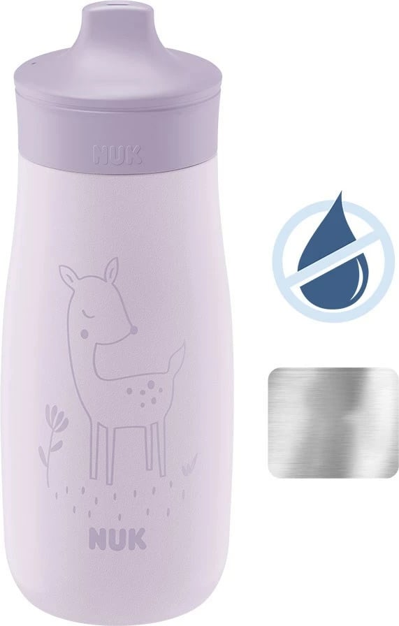 Shishe bebe NUK Mini-Me Sip inoks 300 ml vjollcë