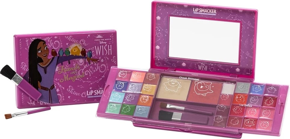 Paletë make-up për fëmijë Lip Smacker Disney Wish Magic për vajza, multicolor, 32 copë