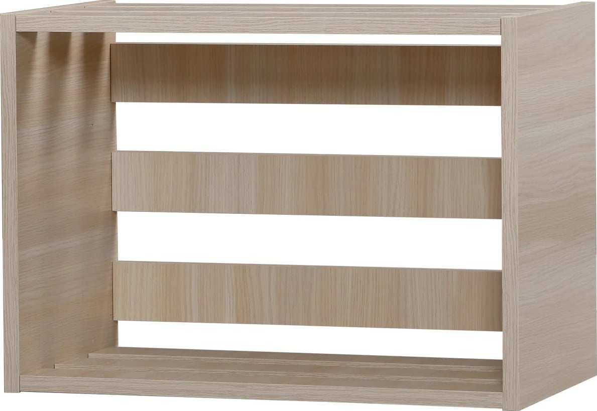 Komodinë natës Hanah Home, Fuga, ngjyrë lisi