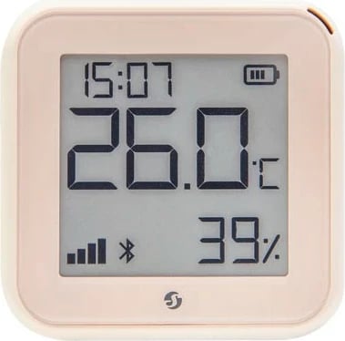 Sensor temperature e lagështie Shelly H&T Gen. 3, Wi-Fi, Bluetooth, USB-C, Matte Ivory