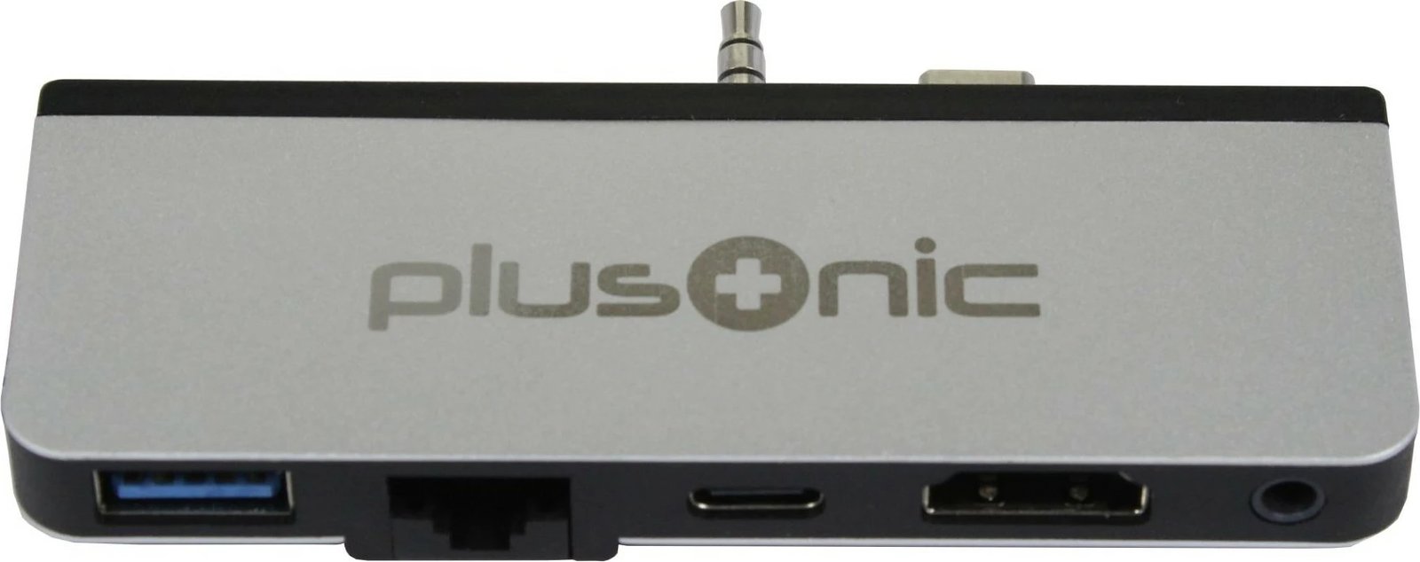 Adapter docking Plusonic për Microsoft Surface Go, 5n1: USB 3.0/RJ45 Gigabit-Ethernet/Type-C/HDMI/AUX