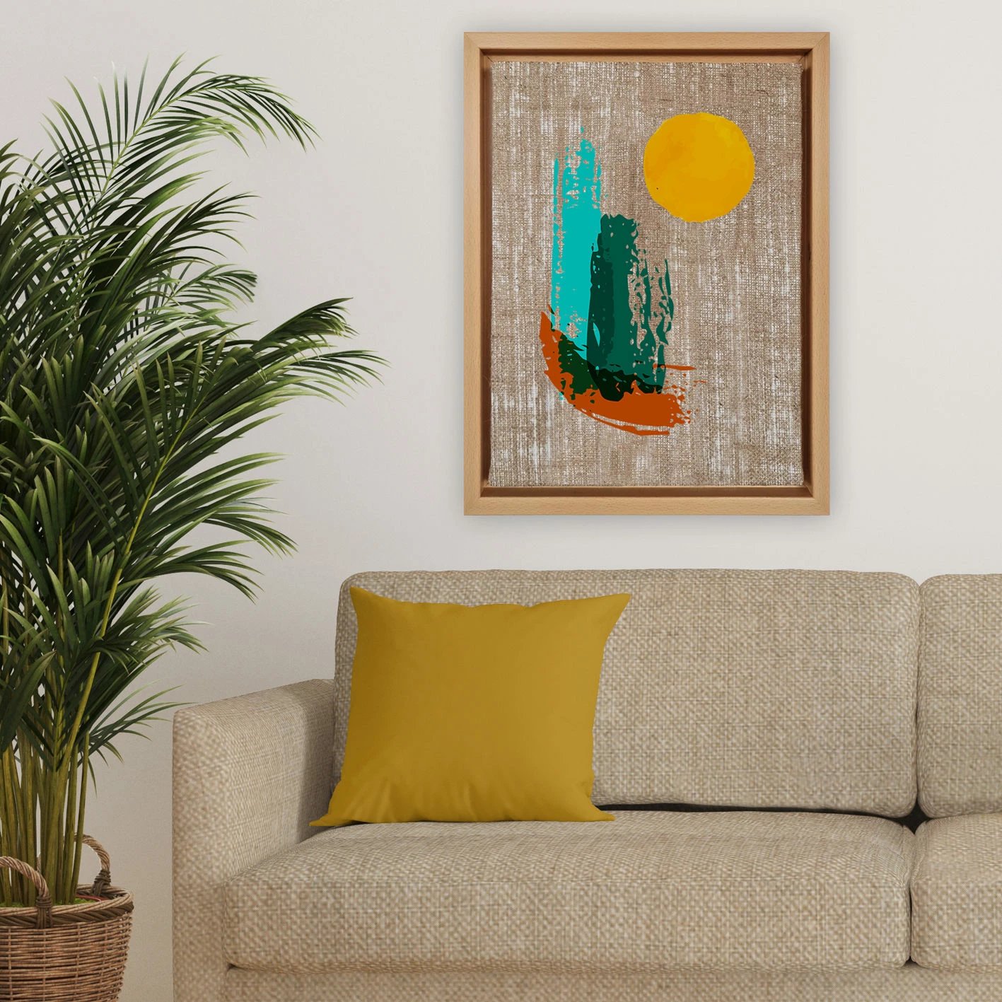 Pikturë dekorative në kanavacë Wallity, shumëngjyrëshe, LNJ619825365714 - 4666, 46x66cm