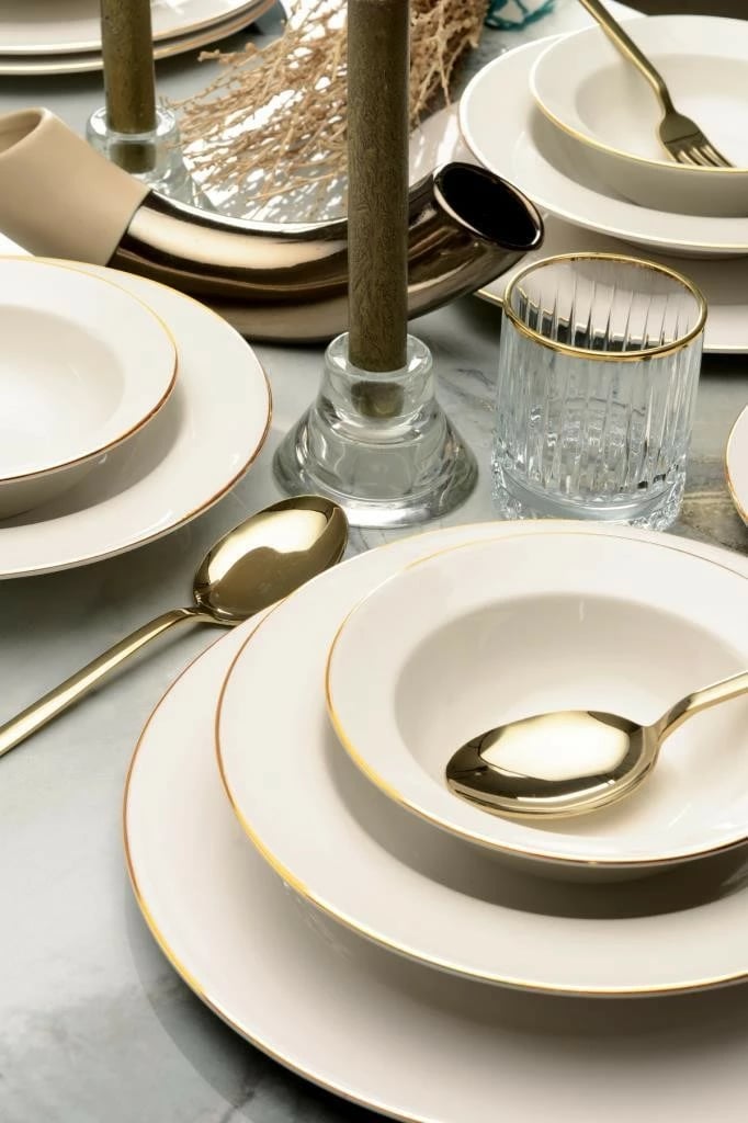 Set enësh për drekë (24 copë), Hermia Concept, BNLNIFTY24GLD