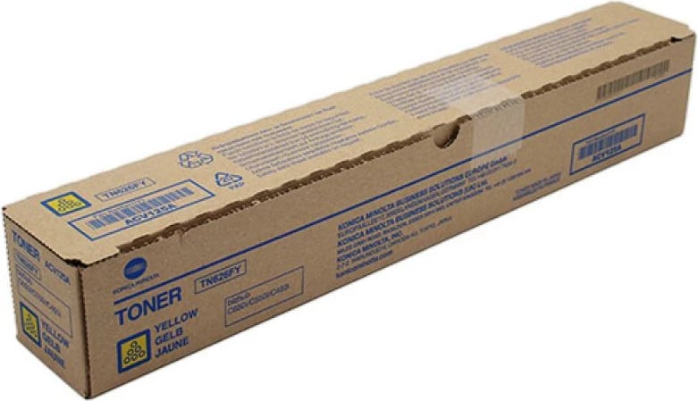 Toner, Konica Minolta, TN-626 TN626 ACV1250/ACV125A, origjinal, rendiment deri 24,000 faqe, e verdhë